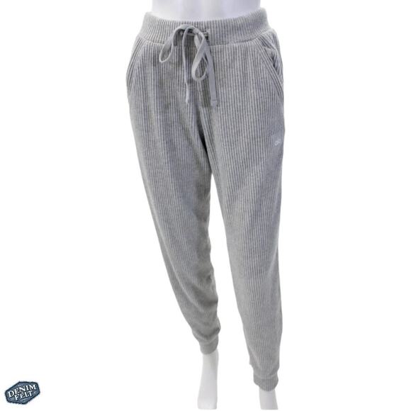 Alo Yoga Women’s Heather Grey Muse Ribbed Sweatpant/Jogger - Picture 8 of 16